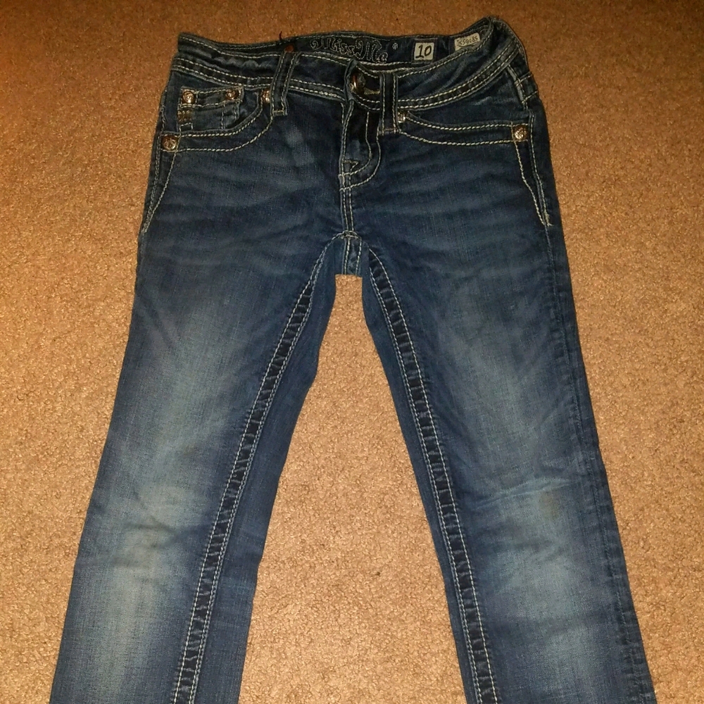 Miss Me Girls Skinny Jeans Size 10